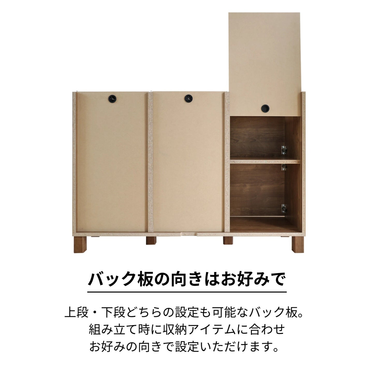 【日本製】 人気No.1 キャビネット 幅110cm 収納棚 プッシュ扉 3列2段 組立 NC-8011CB