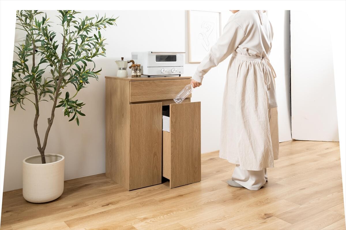 【幅56cm】Basurero ゴミ箱付きキッチンカウンター