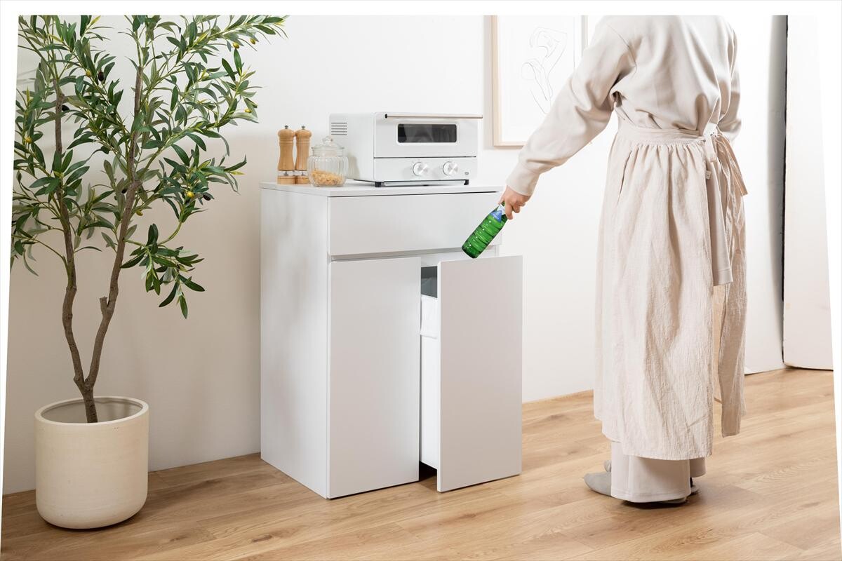 【幅56cm】Basurero ゴミ箱付きキッチンカウンター