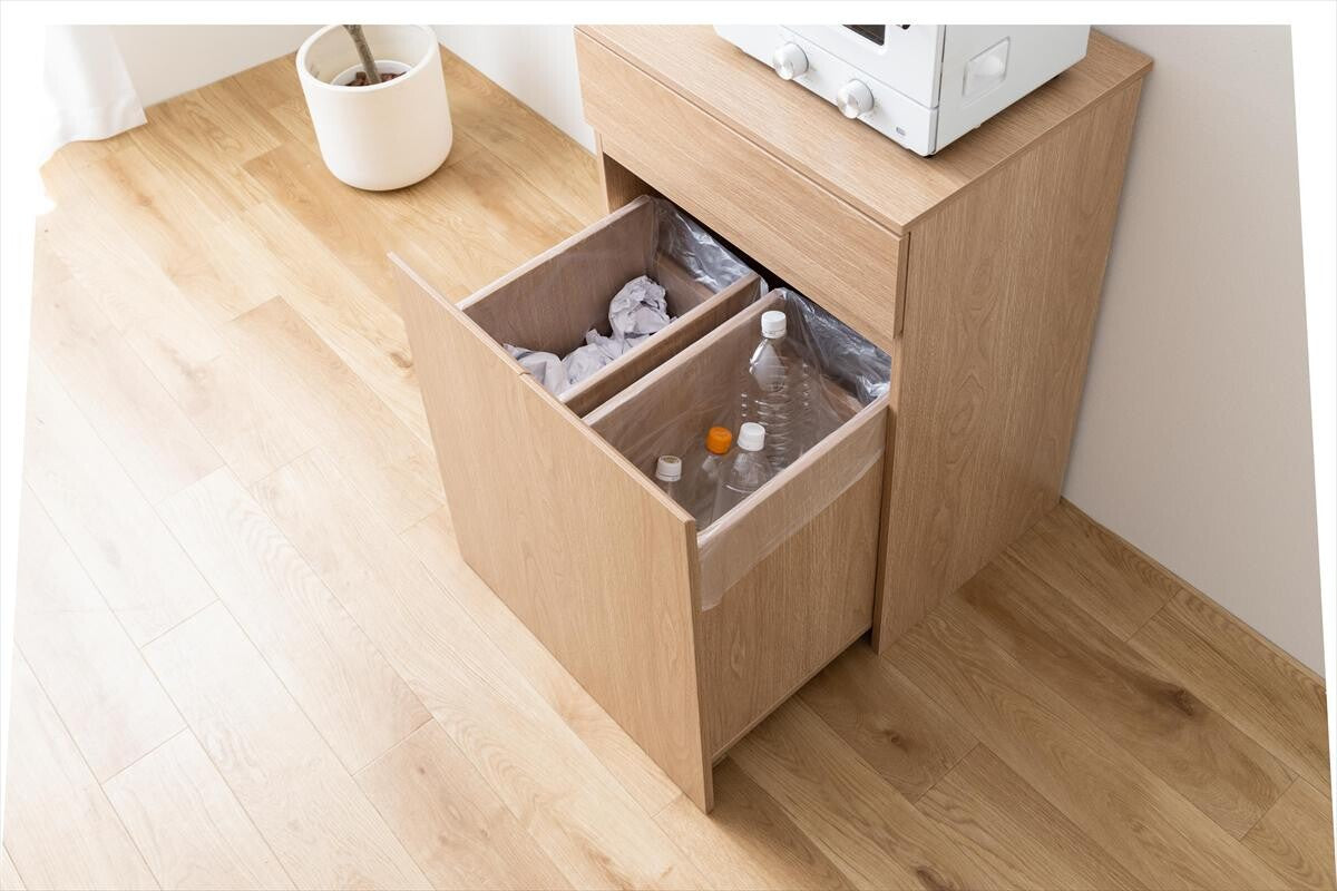 【幅56cm】Basurero ゴミ箱付きキッチンカウンター