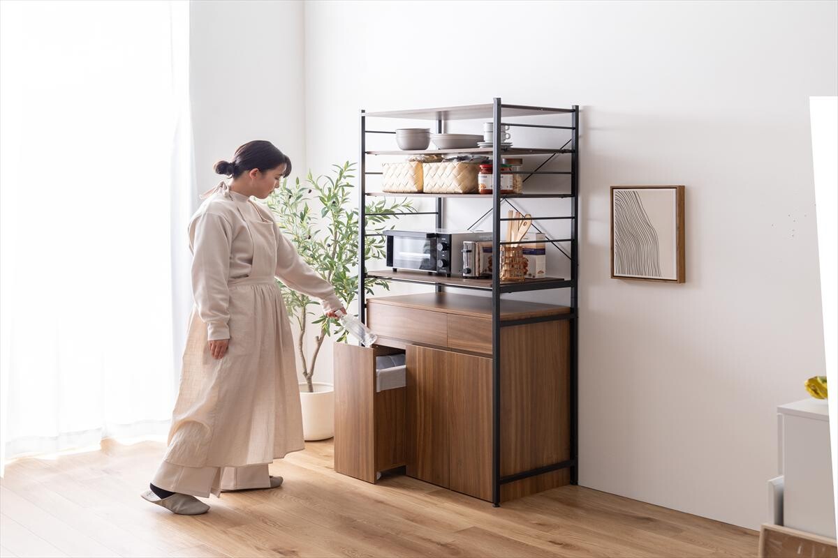 【幅56cm】Basurero ゴミ箱付きキッチンカウンター