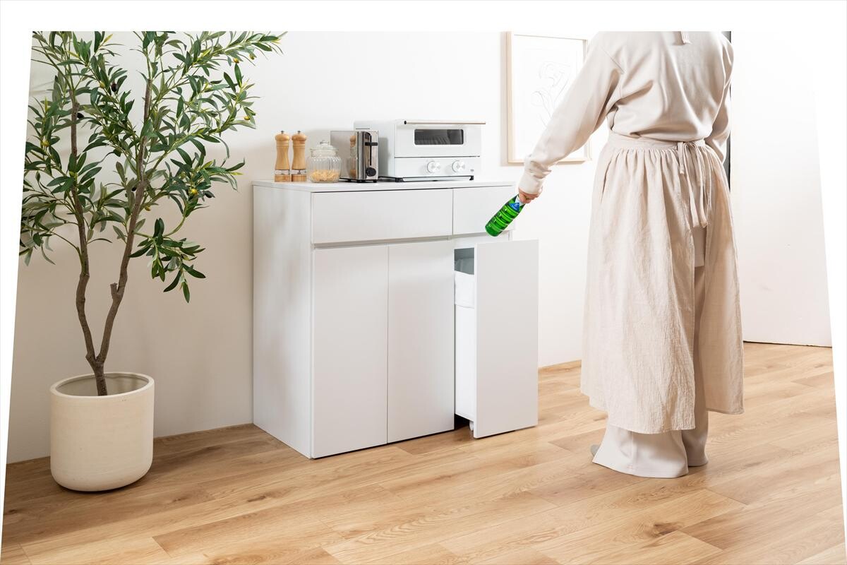 【幅75cm】Basurero ゴミ箱付きキッチンカウンター