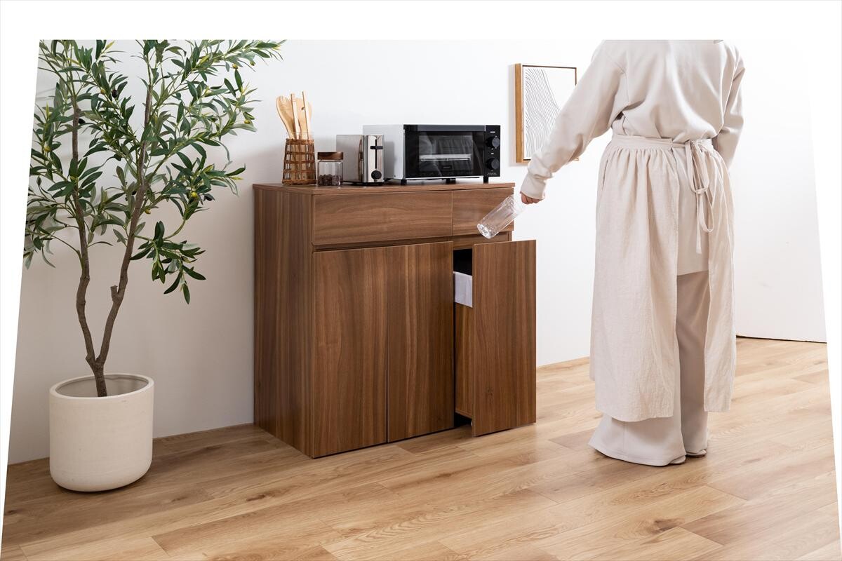 【幅75cm】Basurero ゴミ箱付きキッチンカウンター