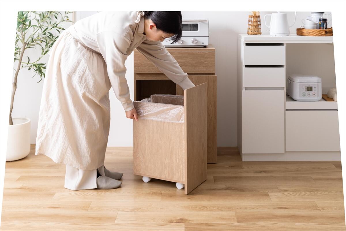 【幅75cm】Basurero ゴミ箱付きキッチンカウンター