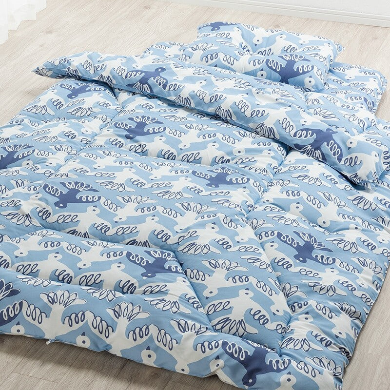 nishikawa【西川】 布団セット シングル 3点セット (掛け布団 敷布団 枕) フィンレイソン ムート柄