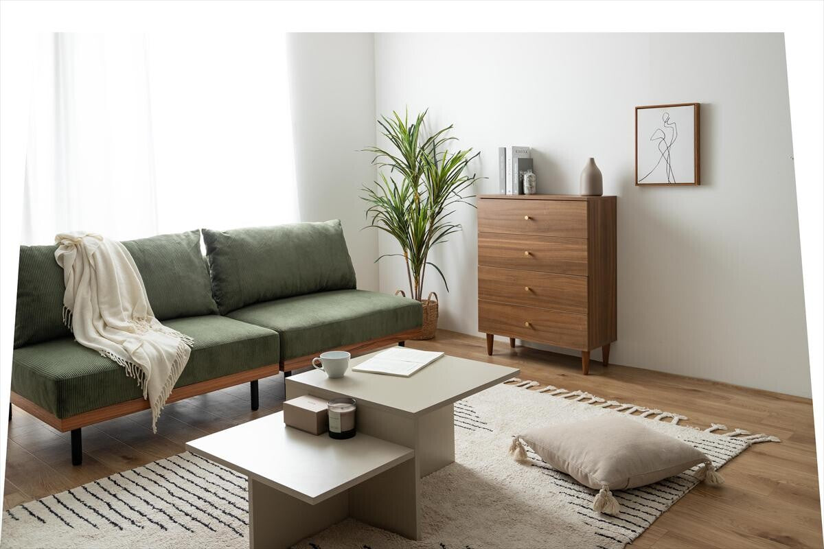 【幅65cm】Lucas 脚付きチェスト