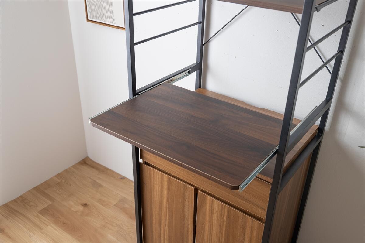 【幅80cm】Basurero ゴミ箱付きキッチンラック