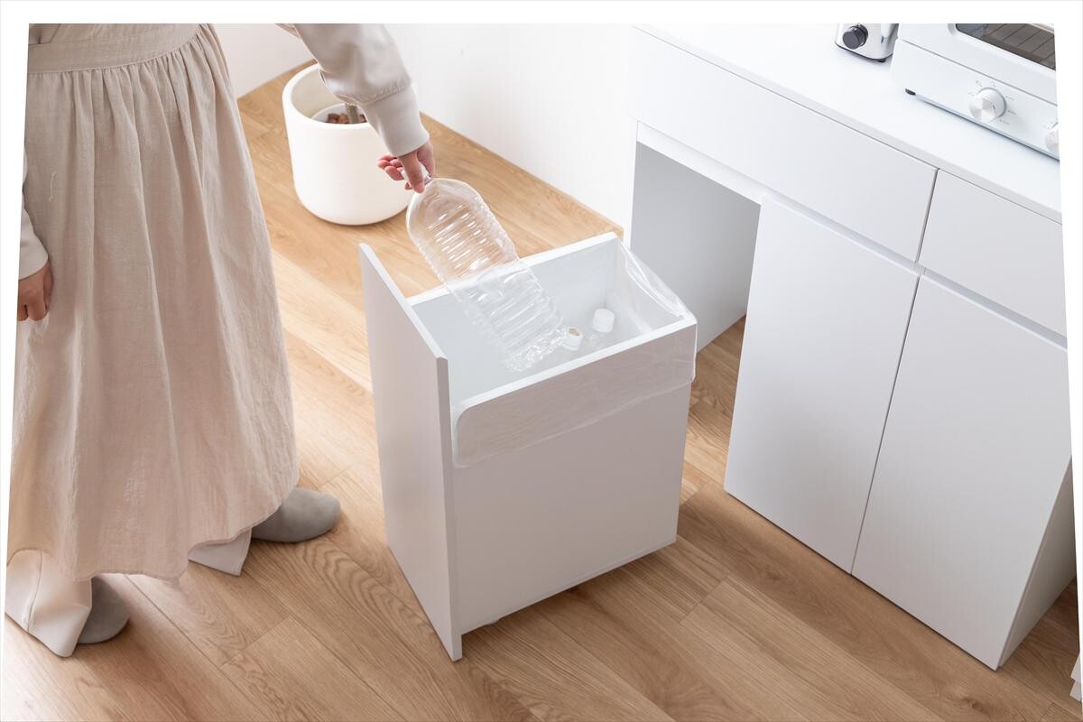 【幅80cm】Basurero ゴミ箱付きキッチンラック