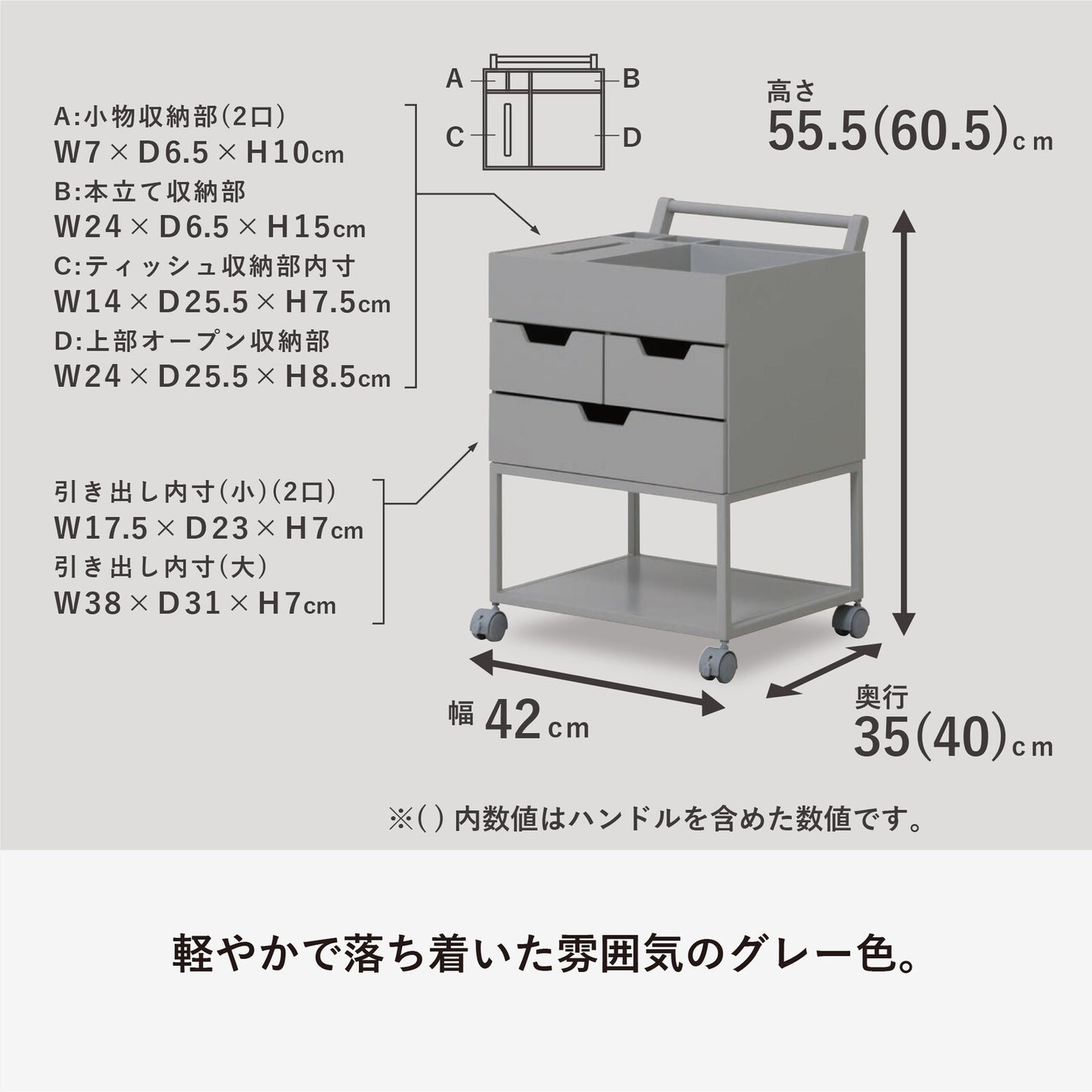 忘れ物防止ワゴン