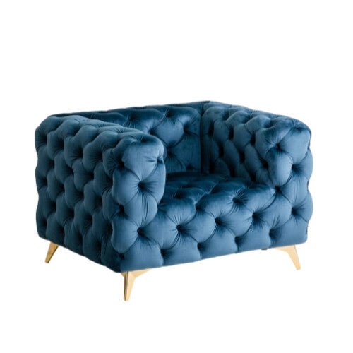 3人掛けソファ ブルー　