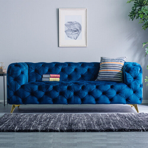 3人掛けソファ ブルー