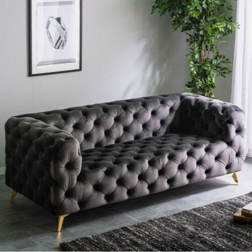 3人掛けソファ ブルー　