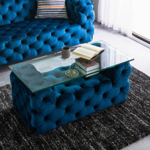 選べる2色対応 幅110センターテーブル ブルー