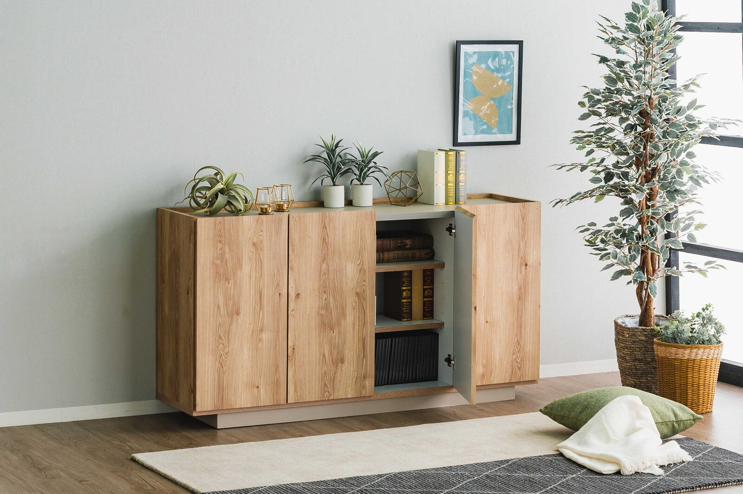 日本製　3サイズ対応 　幅150サイドボード