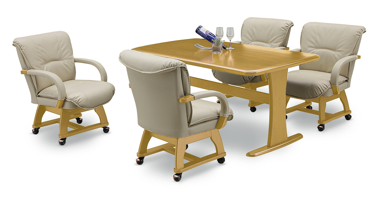 ❷-❶ダイニングテーブル マリード3 ラバーウッド無垢材