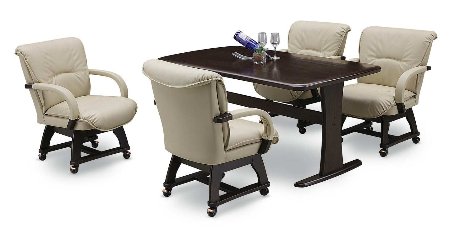 ❷-❷ 回転チェア マリード3 キャスター付き PVC張り