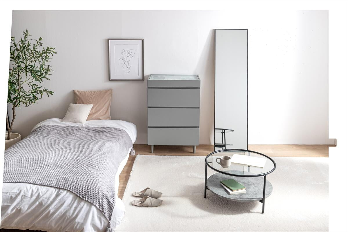 【幅60cm】Panna ショーケース付きチェスト