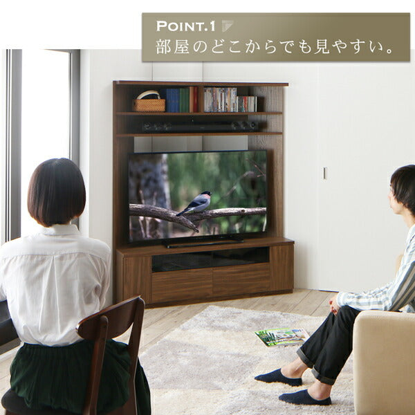 大型テレビ対応ハイタイプコーナーテレビボード city angle シティアングル