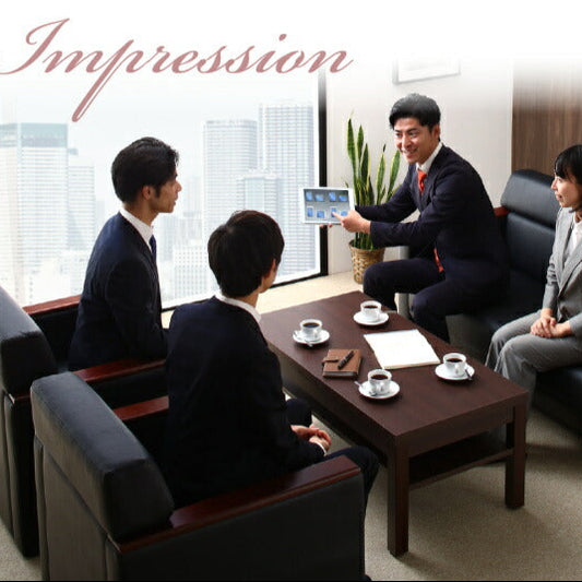 条件や目的に応じて選べる高級木肘デザイン応接ソファセット Office Grade オフィスグレード
