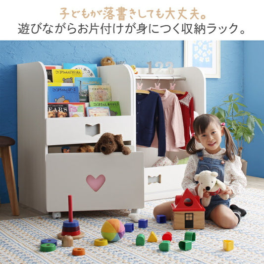 落書きが消せる ホワイトキッズ収納シリーズ ★完成品