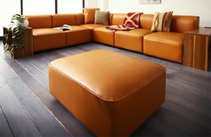 レイアウト自由自在大型L字ヴィンテージデザインコーナーソファ ELCROW エルクロウ