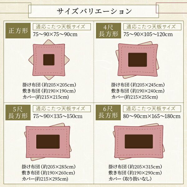 ふっくら綿入り うさぎ和柄こたつ布団 つきひ