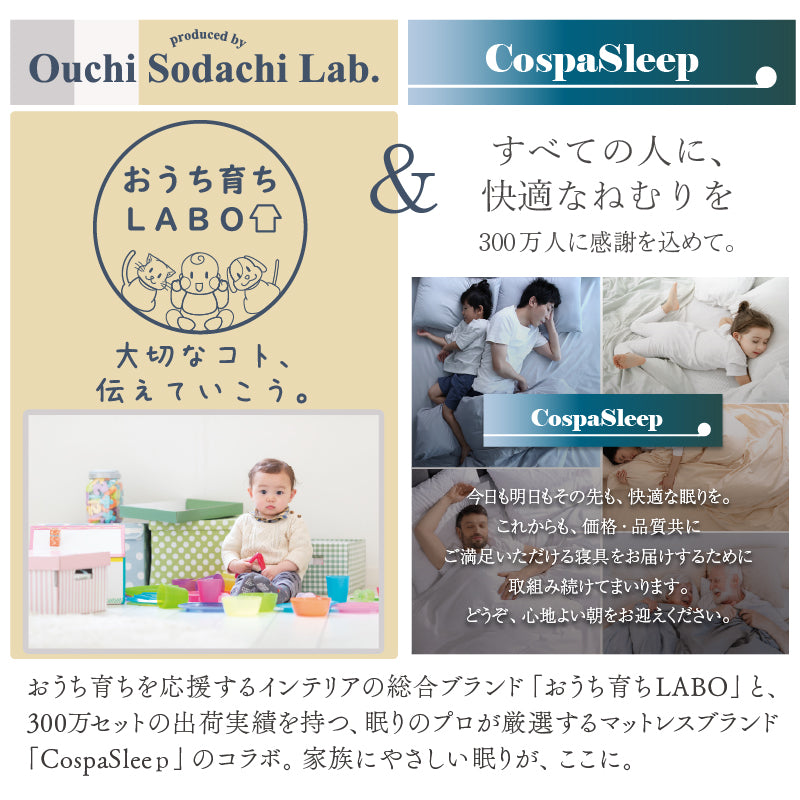 家族みんなで寝られる 床トコ ファミリーベッド 最大280㎝【ゾーンコイルマットレス】