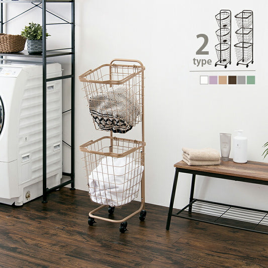 2段ランドリーラック(角型)-KR-