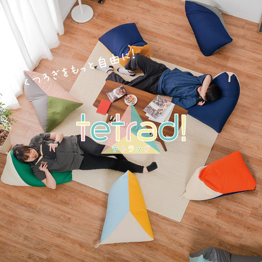 カラーが選べるリラックスビーズクッション テトラッド