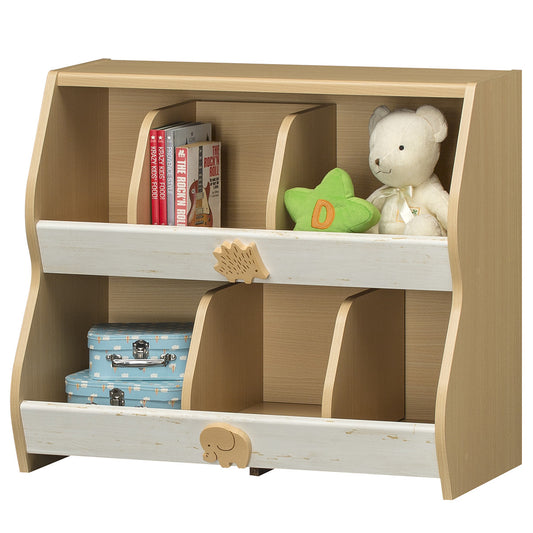 ★★【ランドキッズ】収納 ラック 北欧 おもちゃ こども用