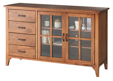 キャビネット 食器棚 カップボード チェスト 4段 木製チェスト 木製 キッチン収納