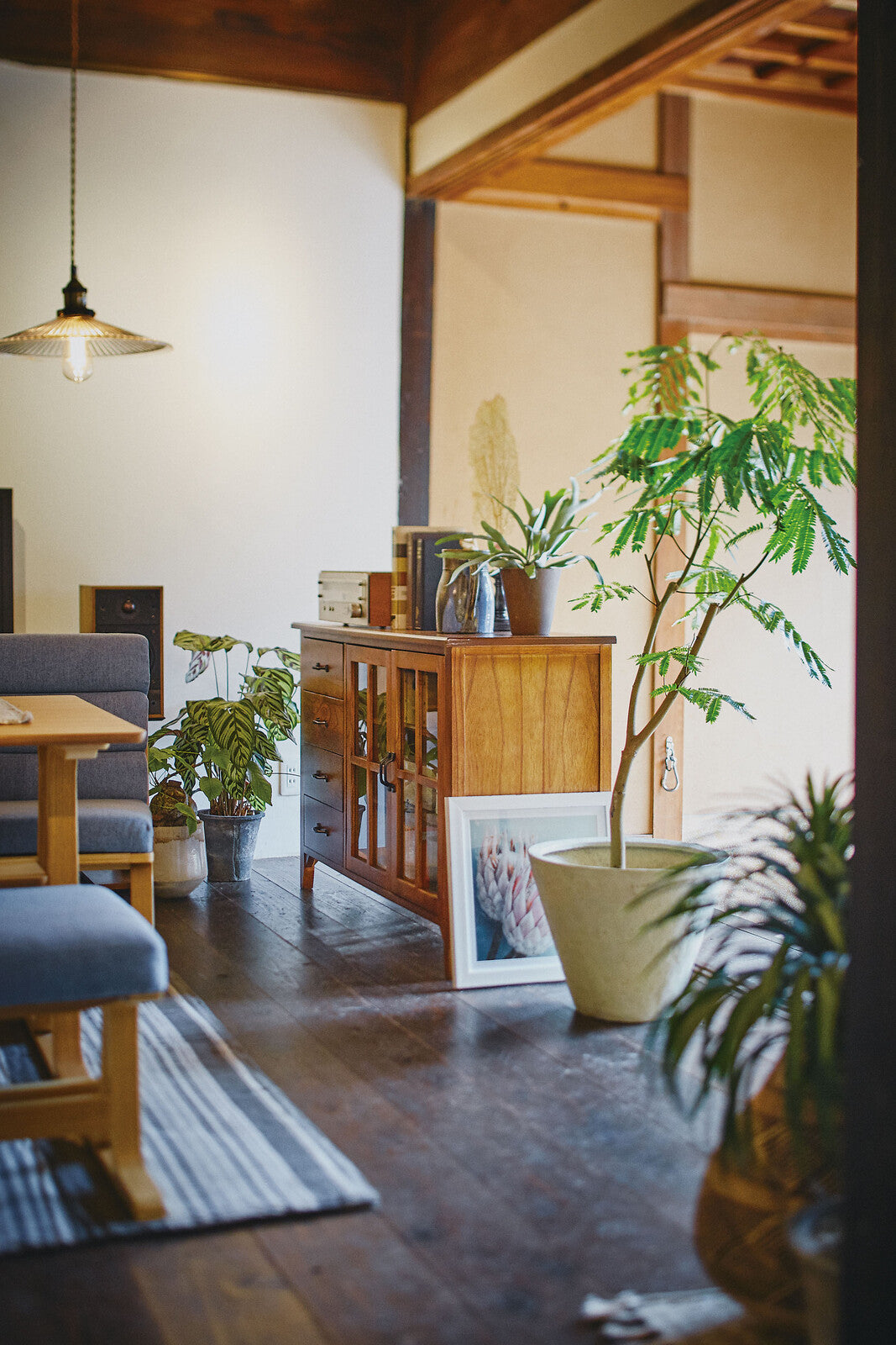 キャビネット 食器棚 カップボード チェスト 4段 木製チェスト 木製 キッチン収納