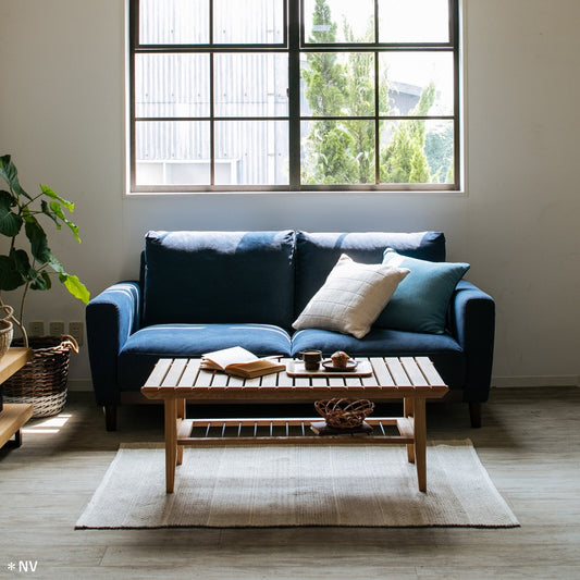 帆布生地がお洒落な空間を演出します <ienowa/ソファー マリエッタ>