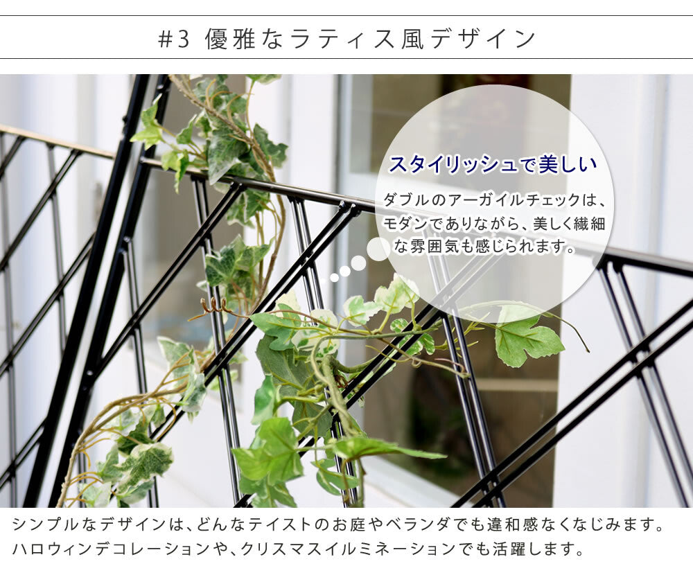 アイアン製グリーンカーテン　”Argyle“（アーガイル）