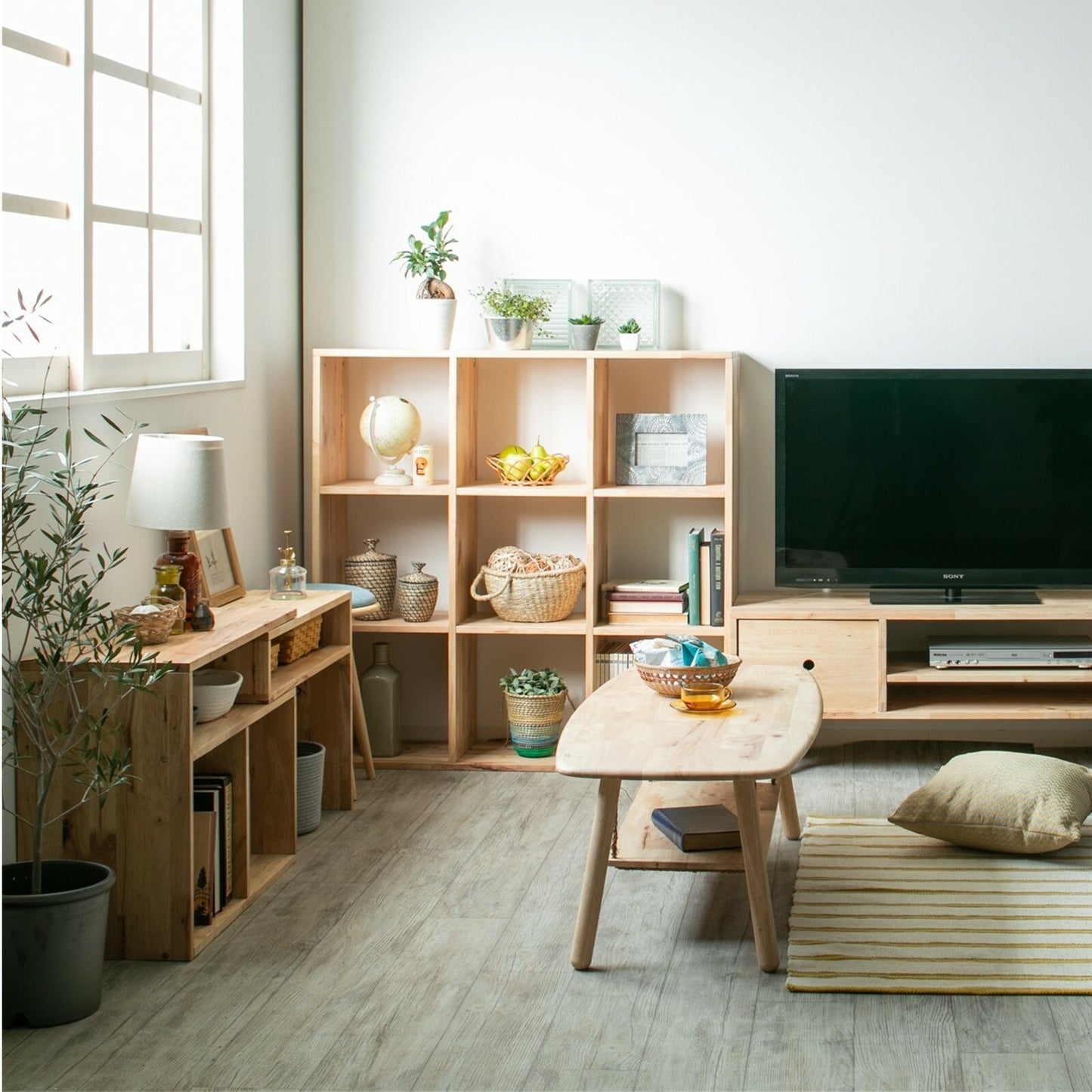 天然木をふんだんに使ったナチュラルシリーズ ＜組立家具/NATURAL SIGNATURE　シェルフ＞