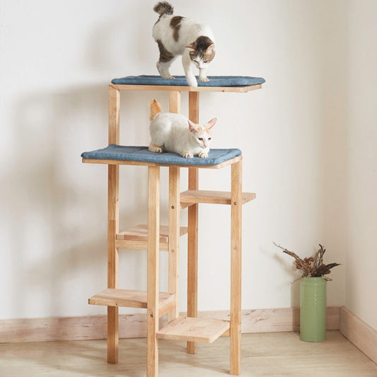 天然木をふんだんに使ったナチュラルシリーズ <組立家具/NATURAL SIGNATUREキャットタワーII>