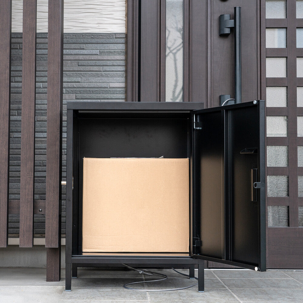 DELIO宅配ボックス大容量1ドア BK/WH/BR/GN