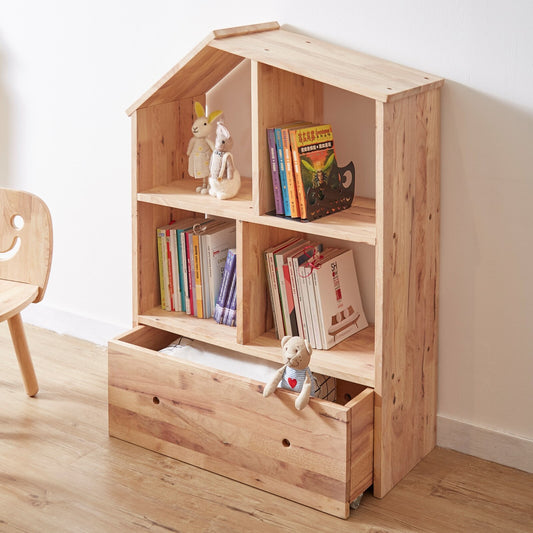 ☆☆天然木をふんだんに使ったナチュラルシリーズ <組立家具/NATURAL SIGNATURE ハウスシェルフ>