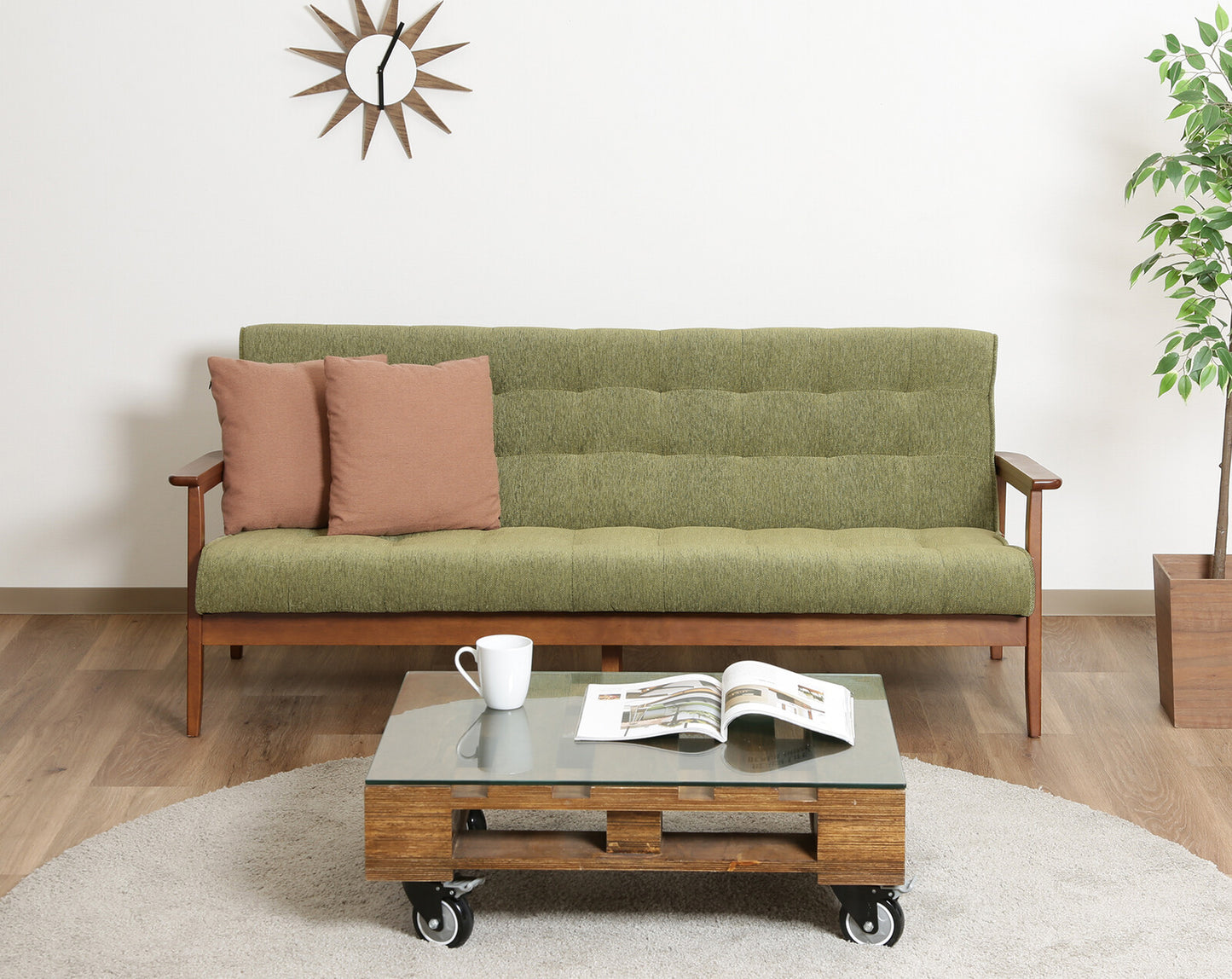 ファブリックソファー　フレンズGR　3P