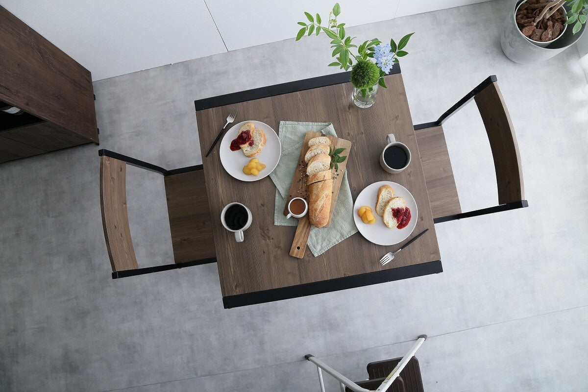 【3点セット】 Cary 幅70cmテーブル+チェア2脚