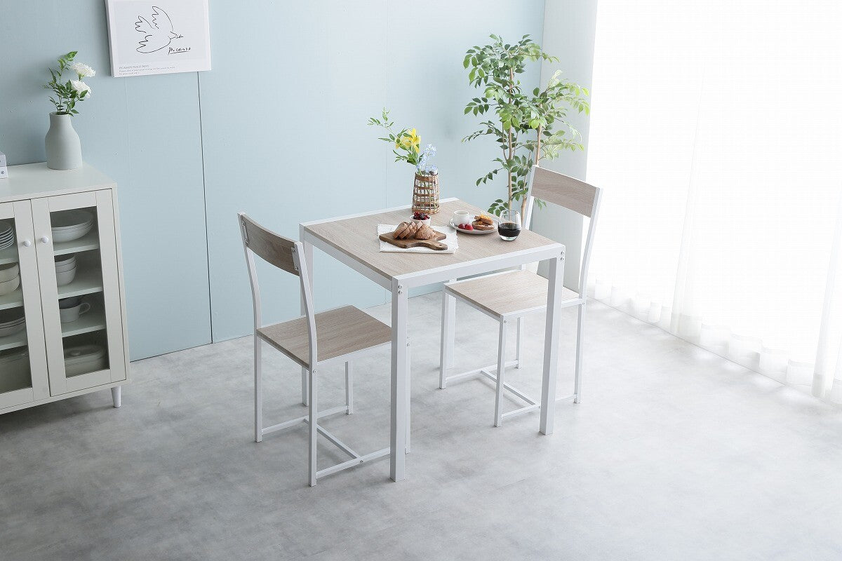 【3点セット】 Cary 幅70cmテーブル+チェア2脚