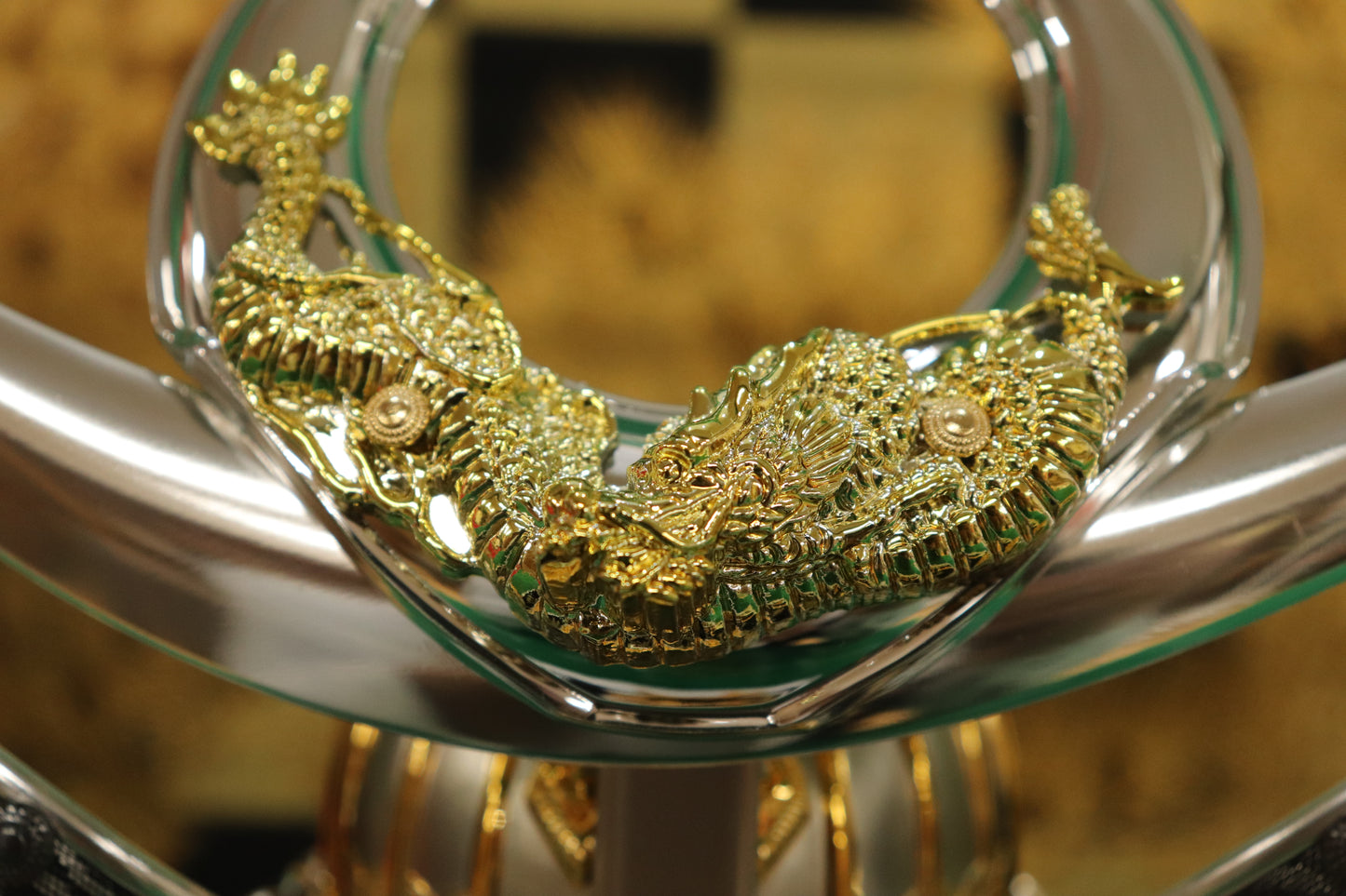 兜平飾り五月人形ケースセット (44cm×33cm×39cm)