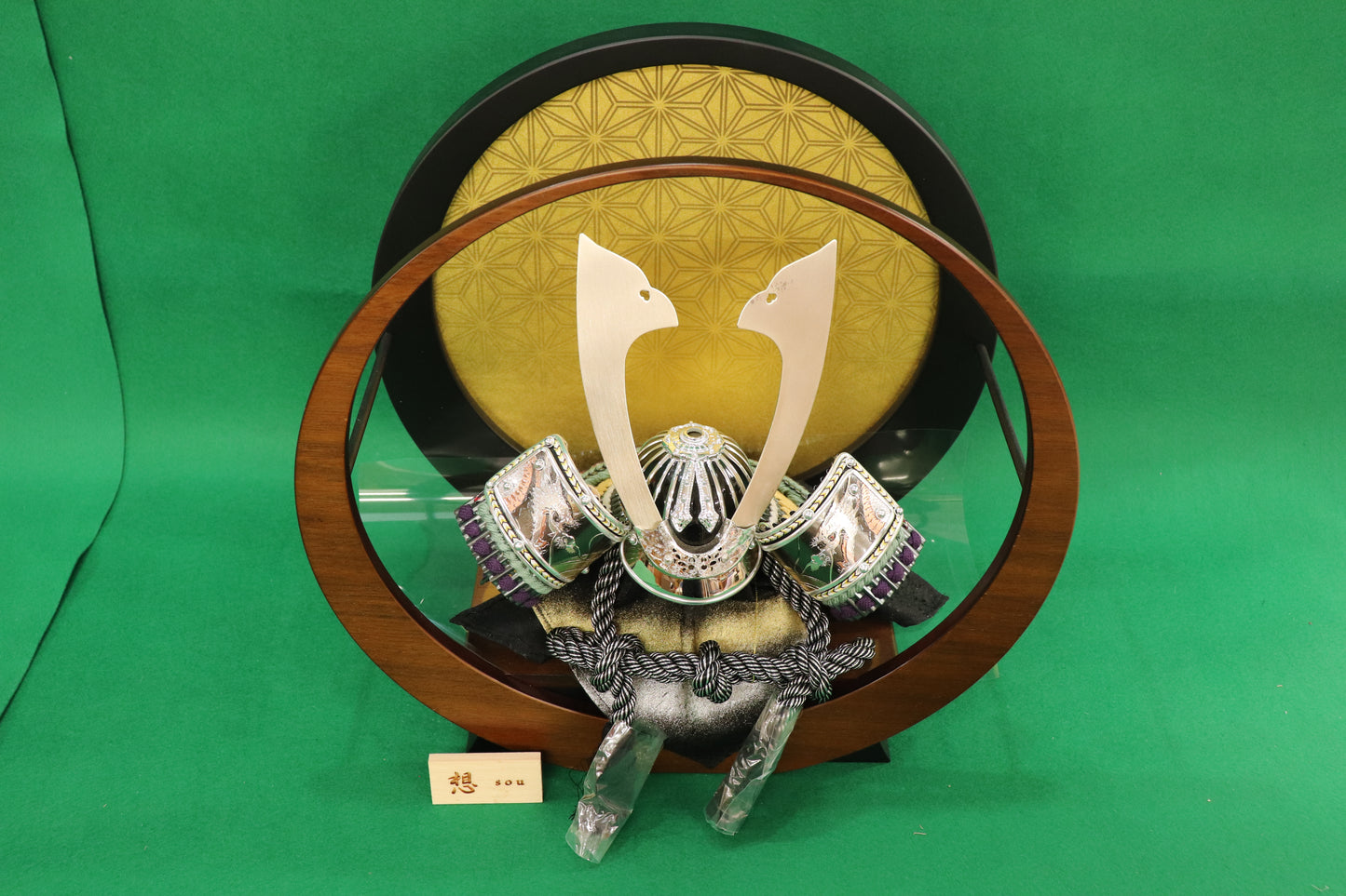 兜平飾り五月人形セット (37cm×17cm×37cm)【送料無料】