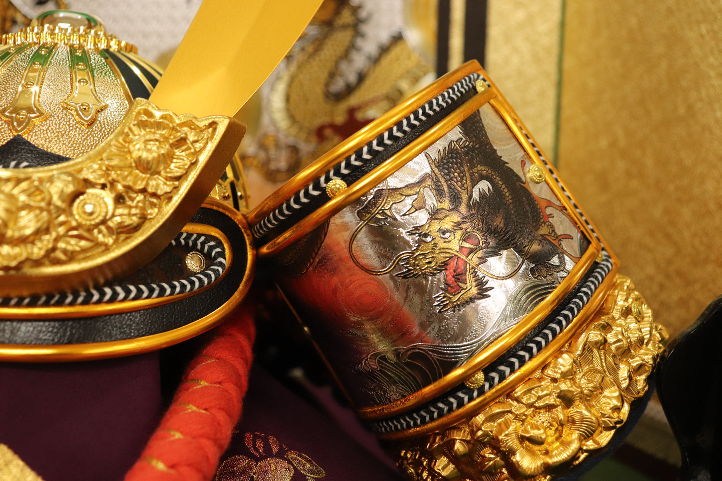 兜平飾り収納五月人形セット (47cm×34cm×55cm)【送料無料】