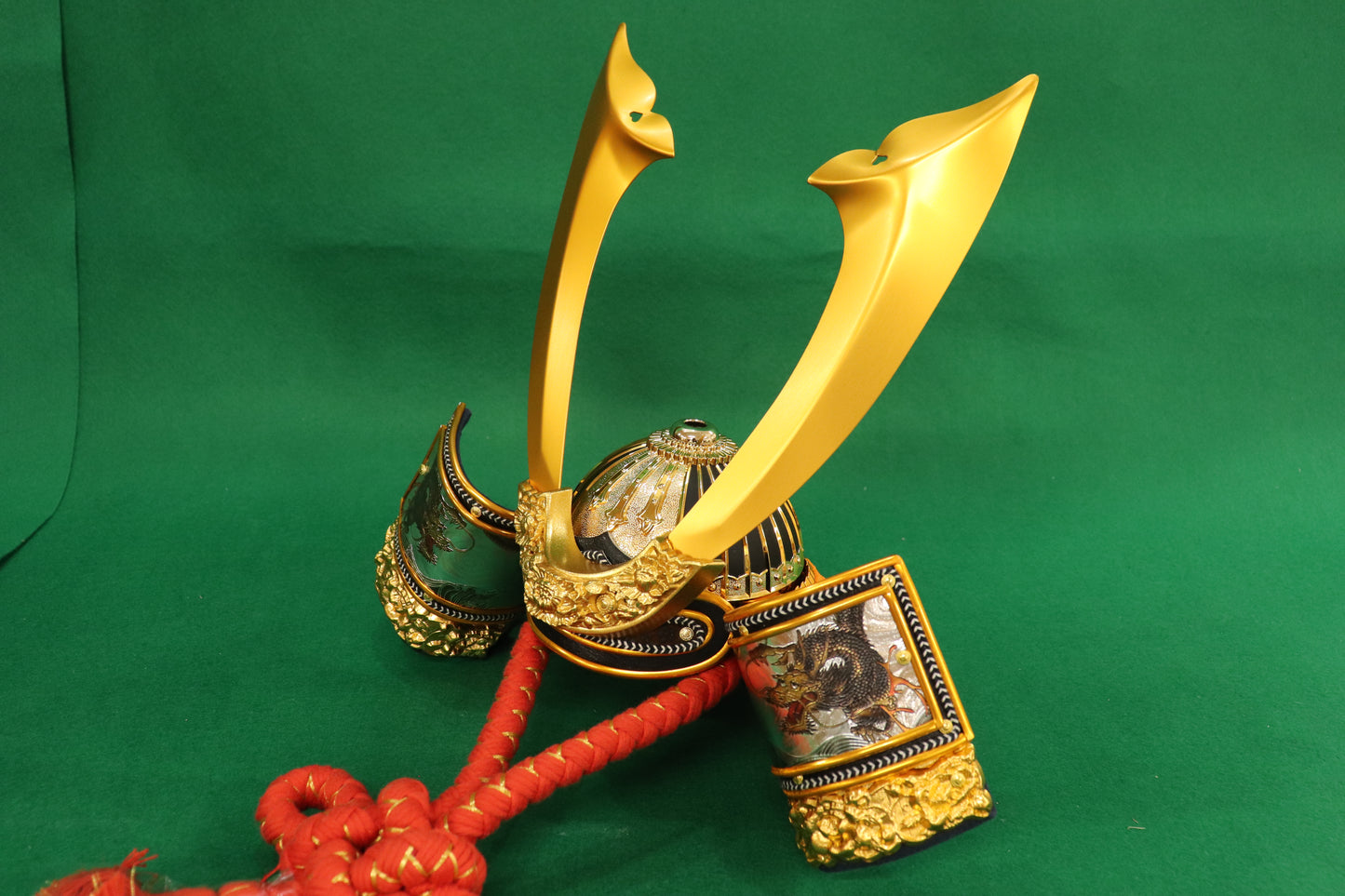 兜平飾り収納五月人形セット (47cm×34cm×55cm)【送料無料】