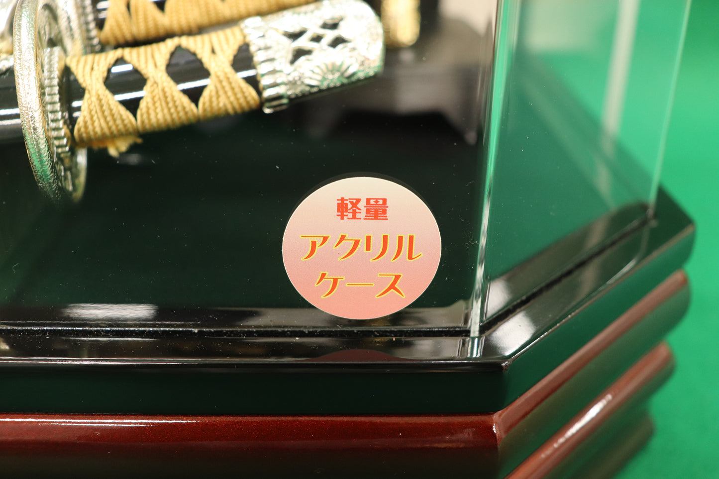 徳川家康　兜平飾り五月人形ケースセット (42cm×26cm×44cm)