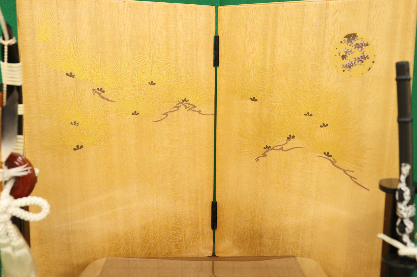 兜平飾り収納五月人形セット (56cm×30cm×47cm)