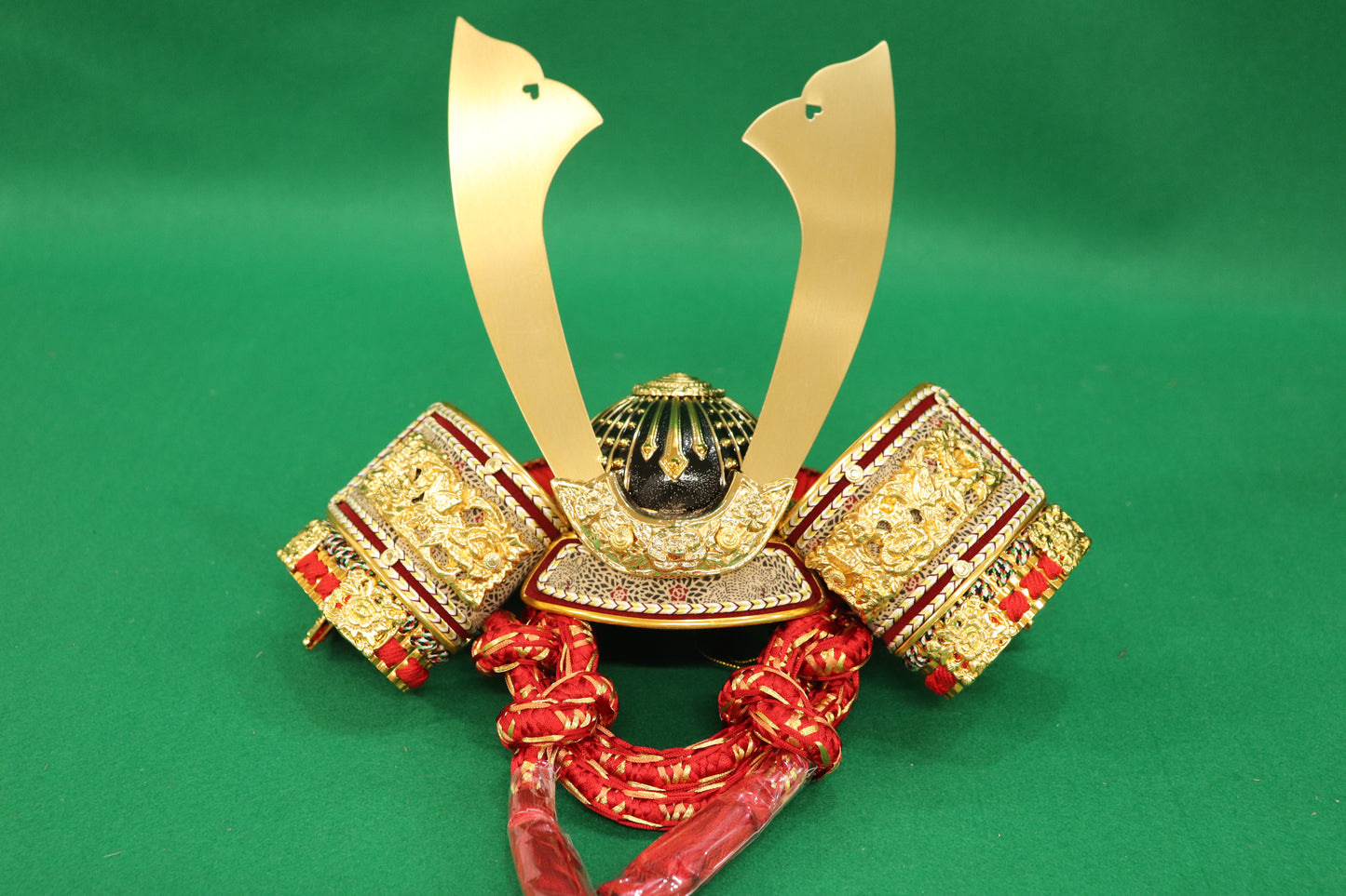 兜平飾り収納五月人形セット (45cm×37cm×58cm)