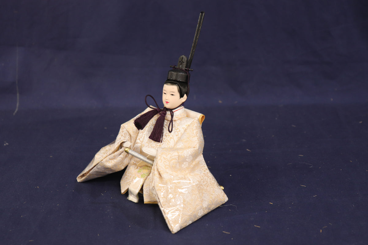 親王飾り雛人形(55cmx32cmx28cm)　