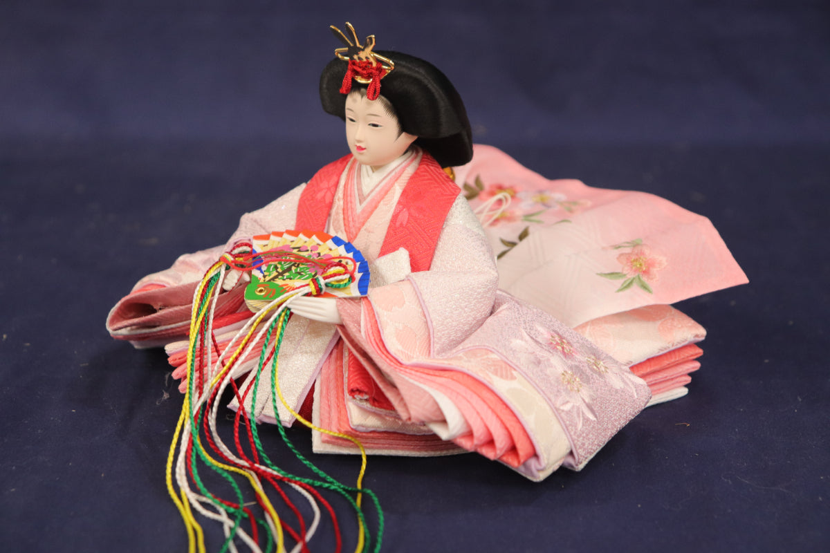 親王飾り雛人形セット (55cmx30cmx25cm)